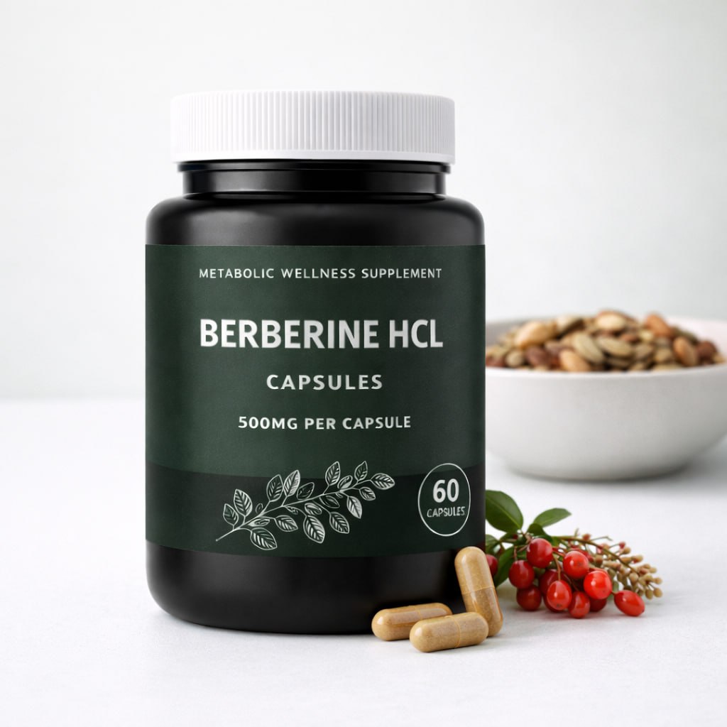 Berberine HCL Capsules | 500mg per Capsule | 30 and 60 Capsules