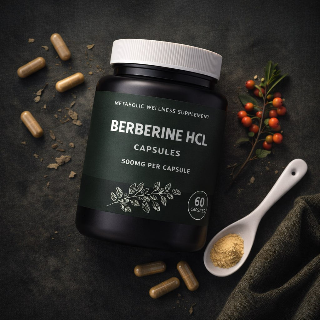 Berberine HCL Capsules | 500mg per Capsule | 30 and 60 Capsules